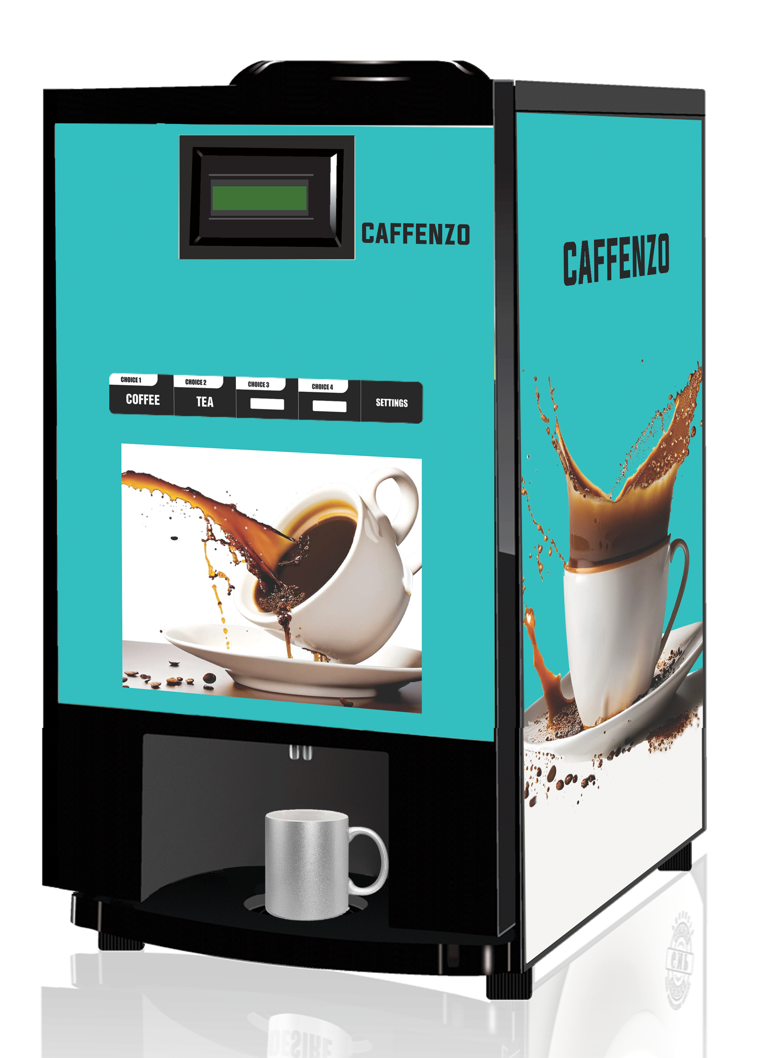 Caffenzo Four Options Coffee Tea Vending Machine