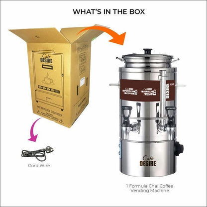 Formula Chai, Formula Coffee Machine Insulated - 5 Liters Option - cafedesireonline.com